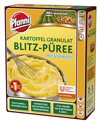 Pfanni Kartoffel-Granulat Blitz-Püree mit Vollmilch, 1er Pack (1 x 5 kg)  